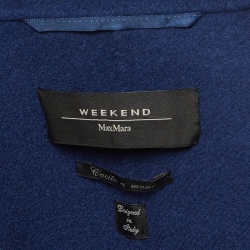 Weekend Max Mara Blue Wool Rosano Jacket M