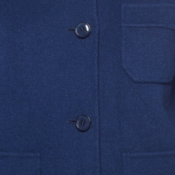 Weekend Max Mara Blue Wool Rosano Jacket M