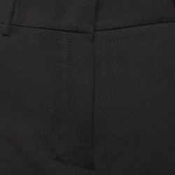Pre Owned Weekend Max Mara Black Wool Formal Trousers M