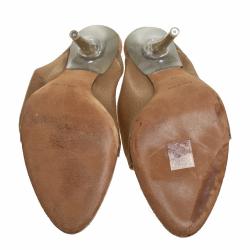 Yeezy Beige Mesh Season 6 Open Toe Mule Sandals Size 39