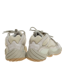 Pre Owned حذاء رياضي ييزي x أديداس ييزي 500 سويدي وجلد وشبكة مقاس 38