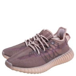Pre Owned Yeezy x Adidas Brown Mesh Boost 350 V2 Mono Mist Sneakers Size 36 2/3