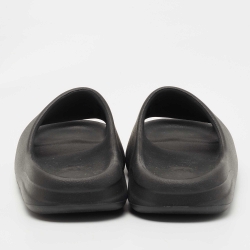 Yeezy x Adidas Black Rubber Onyx Flat Slides Size 39