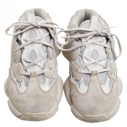 مملوكة مسبقًا Yeezy x Adidas Off-white Suede, Leather And Mesh Yeezy 500 Sneakers Size 38