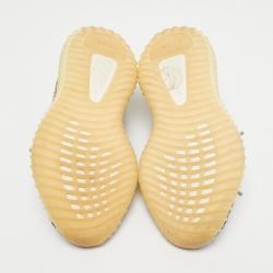 Pre Owned Yeezy x Adidas Grey/Black Knit Fabric Boost 350 V2 Zyon Sneakers Size 37