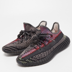 Pre Owned Yeezy x Adidas Multicolor Knit Fabric Boost 350 V2 Yecheil Sneakers Size 39 1/3