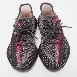 Pre Owned Yeezy x Adidas Multicolor Knit Fabric Boost 350 V2 Yecheil Sneakers Size 39 1/3
