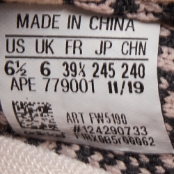 Pre Owned Yeezy x Adidas Multicolor Knit Fabric Boost 350 V2 Yecheil Sneakers Size 39 1/3