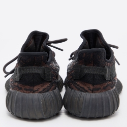 Pre Owned Yeezy x Adidas Boost Black/Brown Knit Fabric 350 V2 MX Rock Sneakers Size 40 2/3