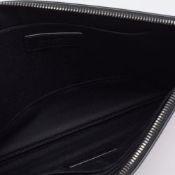 Saint Laurent Pink/Black Leather Zebra Print IPad Case