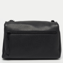 Pre Owned Saint Laurent Black Leather West Hollywood Shoulder Bag