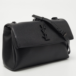 Pre Owned Saint Laurent Black Leather West Hollywood Shoulder Bag