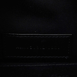 مملوكة مسبقًا Saint Laurent Black Matelassé Leather Monogram Zip Pouch