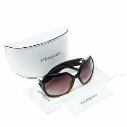Saint Laurent Paris Tortoise/Brown Gradient YSL 6298/S Oversize Square Sunglasses