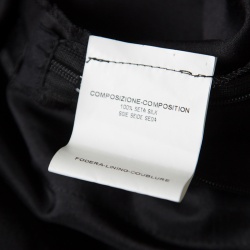 Pre Owned Yves Saint Laurent Edition Soir Black Satin High Waist Palazzo Pants L