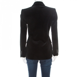 Yves Saint Laurent Black Velvet Blazer S