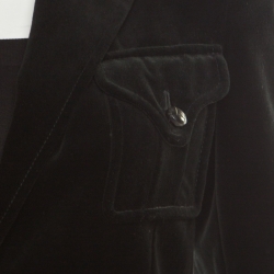 Yves Saint Laurent Black Velvet Blazer S