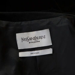 Yves Saint Laurent Black Velvet Blazer S