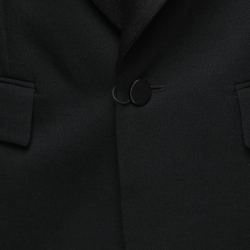 Saint Laurent Black Wool Single Breasted Blazer M