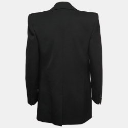 Saint Laurent Black Wool Single Breasted Blazer M