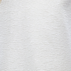 Pre Owned Yves Saint Laurent New Vintage II Cream Crushed Silk Asymmetric Top M