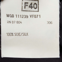 Pre Owned Yves Saint Laurent Vintage Silk Satin Ruffled Short Skirt M