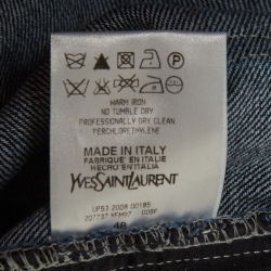 Pre Owned Yves Saint Laurent Denim Flared Jeans L Waist 32"