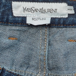 Pre Owned Yves Saint Laurent Denim Flared Jeans L Waist 32"