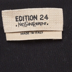 Pre Owned Yves Saint Laurent Black Jersey Palazzo Pants S