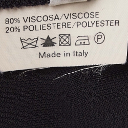 Pre Owned Yves Saint Laurent Black Jersey Palazzo Pants S