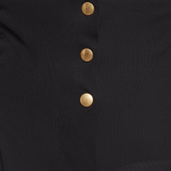 Pre Owned Yves Saint Laurent Black Jersey Palazzo Pants S