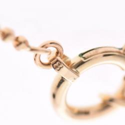 Pre Owned Yves Saint Laurent 18K Yellow Gold and Diamond Initial Necklace 