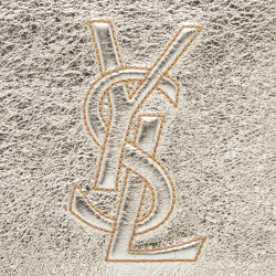 Pre Owned Yves Saint Laurent Gold Leather Belle De Jour Flap Clutch