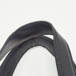 Pre Owned Yves Saint Laurent Black Canvas and Leather Logo Patch Tote