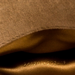 Pre Owned حقيبة كلتش سان لوران باريس Y-ليغن جلد لامع ذهبية