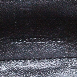 Pre Owned Saint Laurent Paris Black Chevron Leather Wallet on Chain