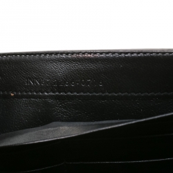 Pre Owned  حقيبة كلتش سان لوران كاساندرا جلد مونوغرامي مزخرف بيج داكن ميتاليك