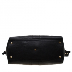 Pre Owned Saint Laurent Black Leather Large Cabas Chyc Satchel