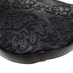 Pre Owned Saint Laurent Paris Black Embossed Leather Mombasa Hobo