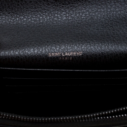 Pre Owned Saint Laurent Paris Black Leather Sunset Shoulder Bag