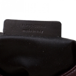 Pre Owned Saint Laurent Paris Burgundy Suede and Leather Trim Tassel Hobo