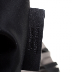 Pre Owned Saint Laurent Paris Metallic Grey Leather Fringed Boheme Shuolder Bag