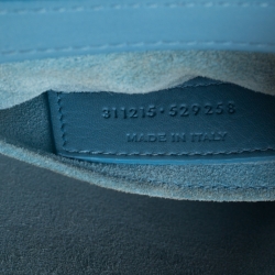 Pre Owned حقيبة كروس سان لوران باريس ميني Y-ليغني جلد زرقاء