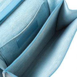 Pre Owned حقيبة كروس سان لوران باريس ميني Y-ليغني جلد زرقاء