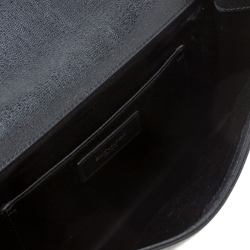 Pre Owned Saint Laurent Paris Black Leather Large Chyc Clutch