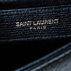 مملوكة مسبقًا Saint Laurent Black Patent Leather Y-Ligne Clutch