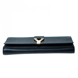 مملوكة مسبقًا Saint Laurent Black Patent Leather Y-Ligne Clutch