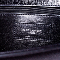 Pre Owned Saint Laurent Paris Black Leather Kate Chain Shoulder Bag