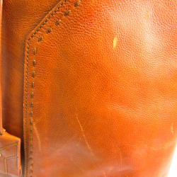 Pre Owned Saint Laurent Brown Leather Large Muse Satchel