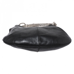 Pre Owned Yves Saint Laurent Black Leather Mini Mombasa Hobo